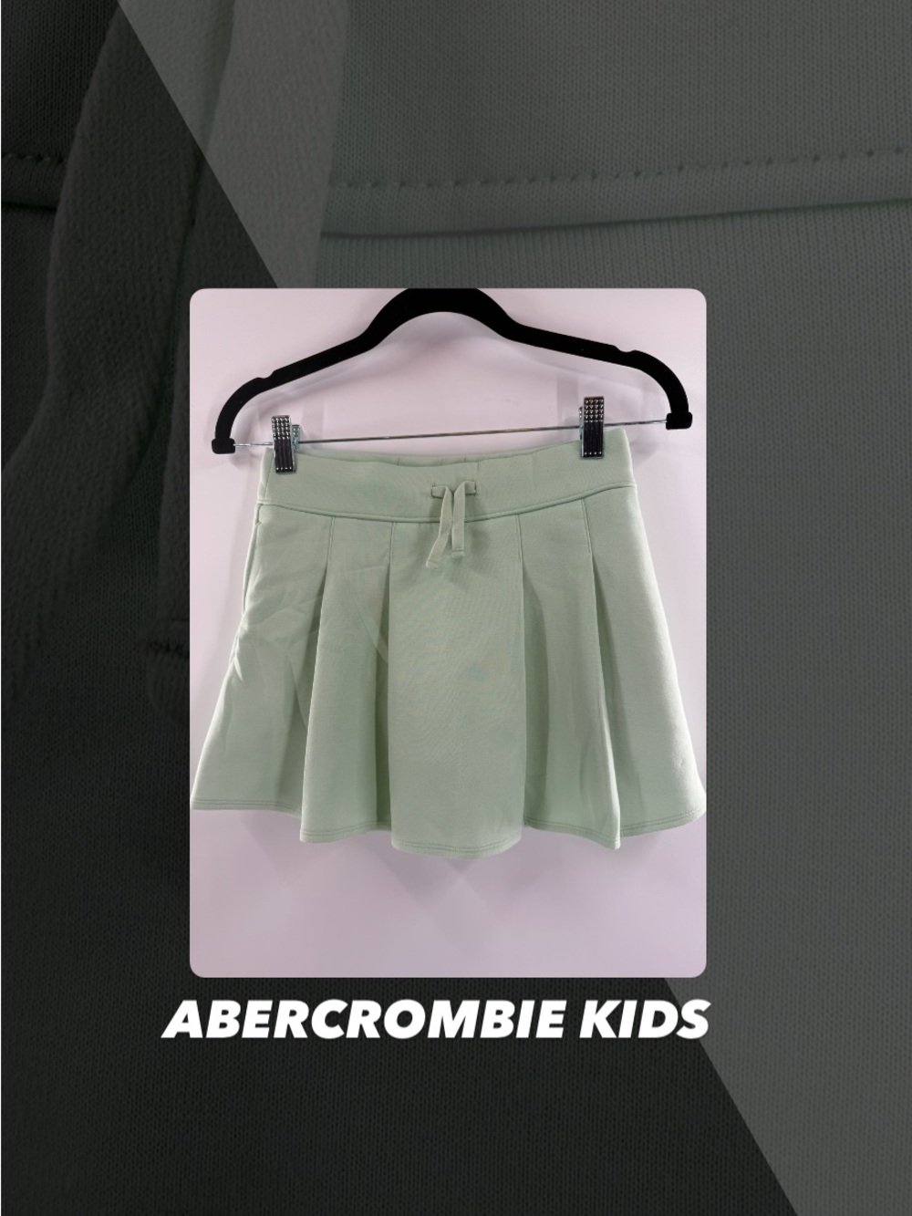 EUC Abercrombie Kids YPB Mint Pleated Athletic Skort